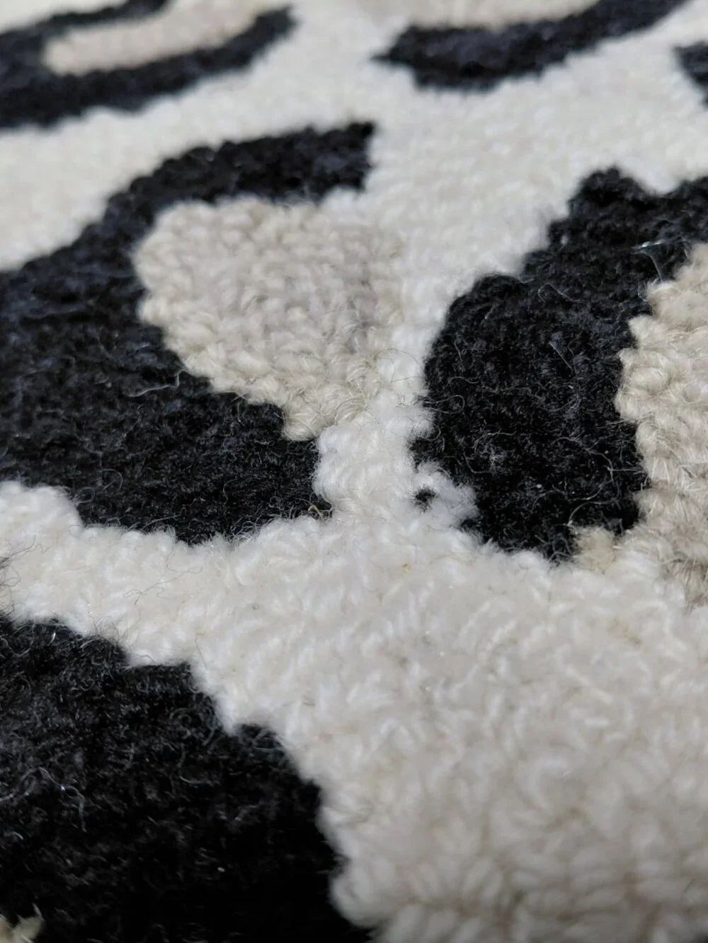 Black & Gray Leopard Print Small Same Size Rectangle Area Rugs Set of 2